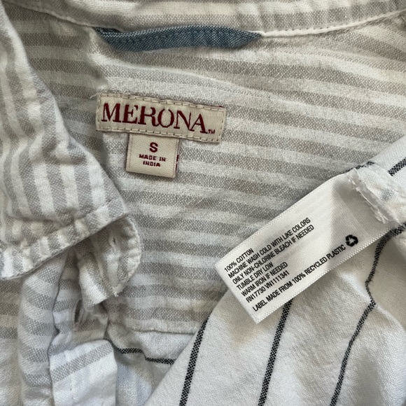 MERONA Striped Button Down Shirt | S - Picture 4 of 4
